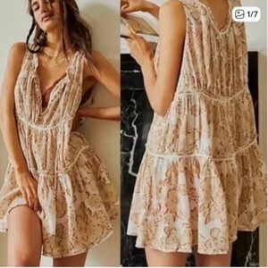 Free People Intimately Sundown Romper - Ivory Combo